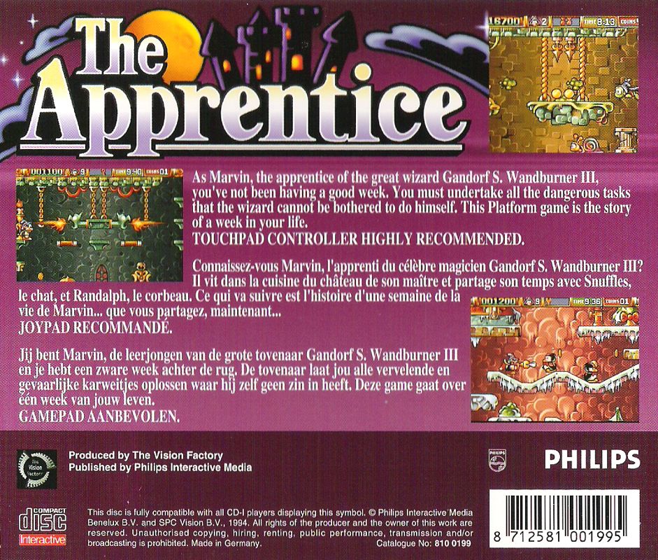 The Apprentice box art for CD-i